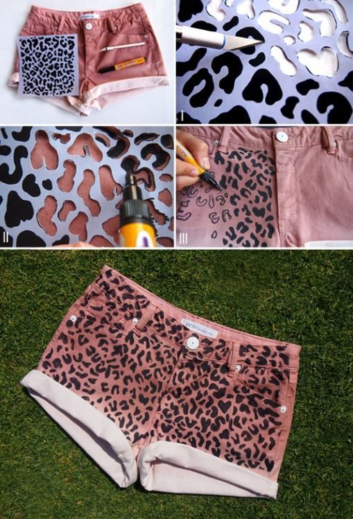 DIY Fashion | Leopard pring shorts