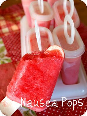 DIY: Nausea Pops for morning sickness…. One day Ill be glad I pinned this