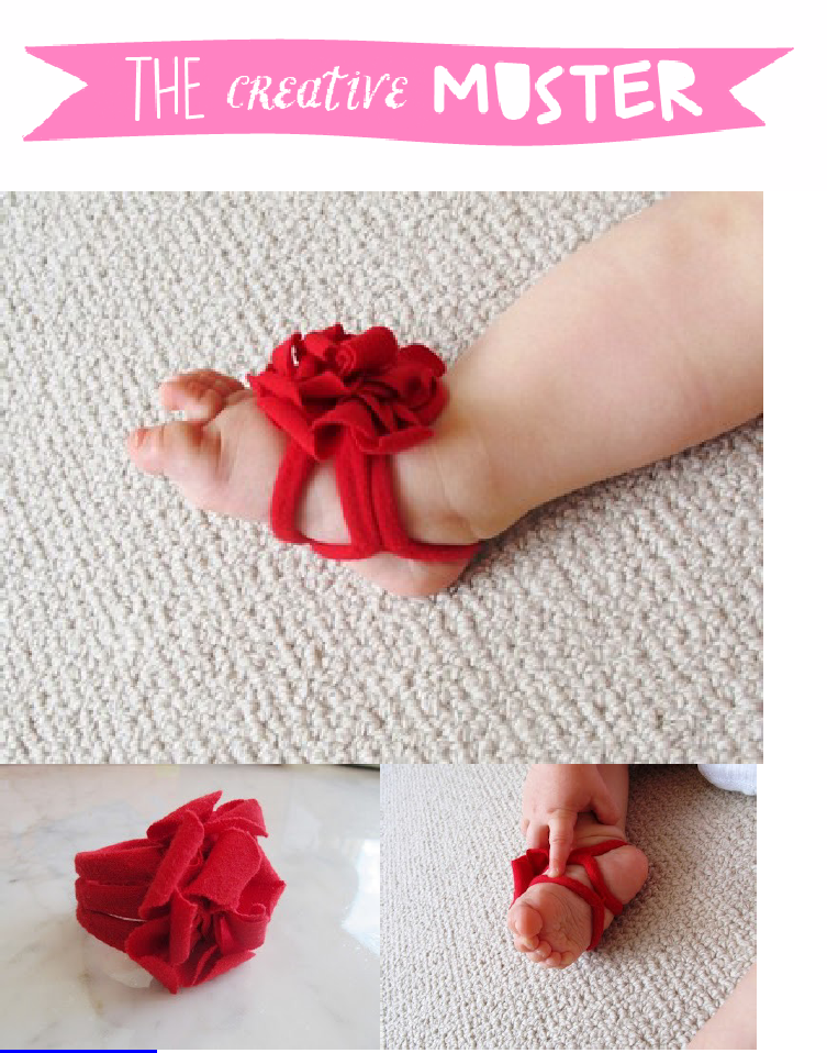 DIY – TCM Barefoot Baby Sandals Sewing Pattern & tutorial