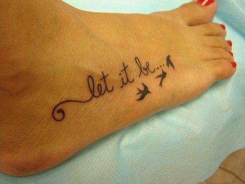 Foot tattoo by iris-flower