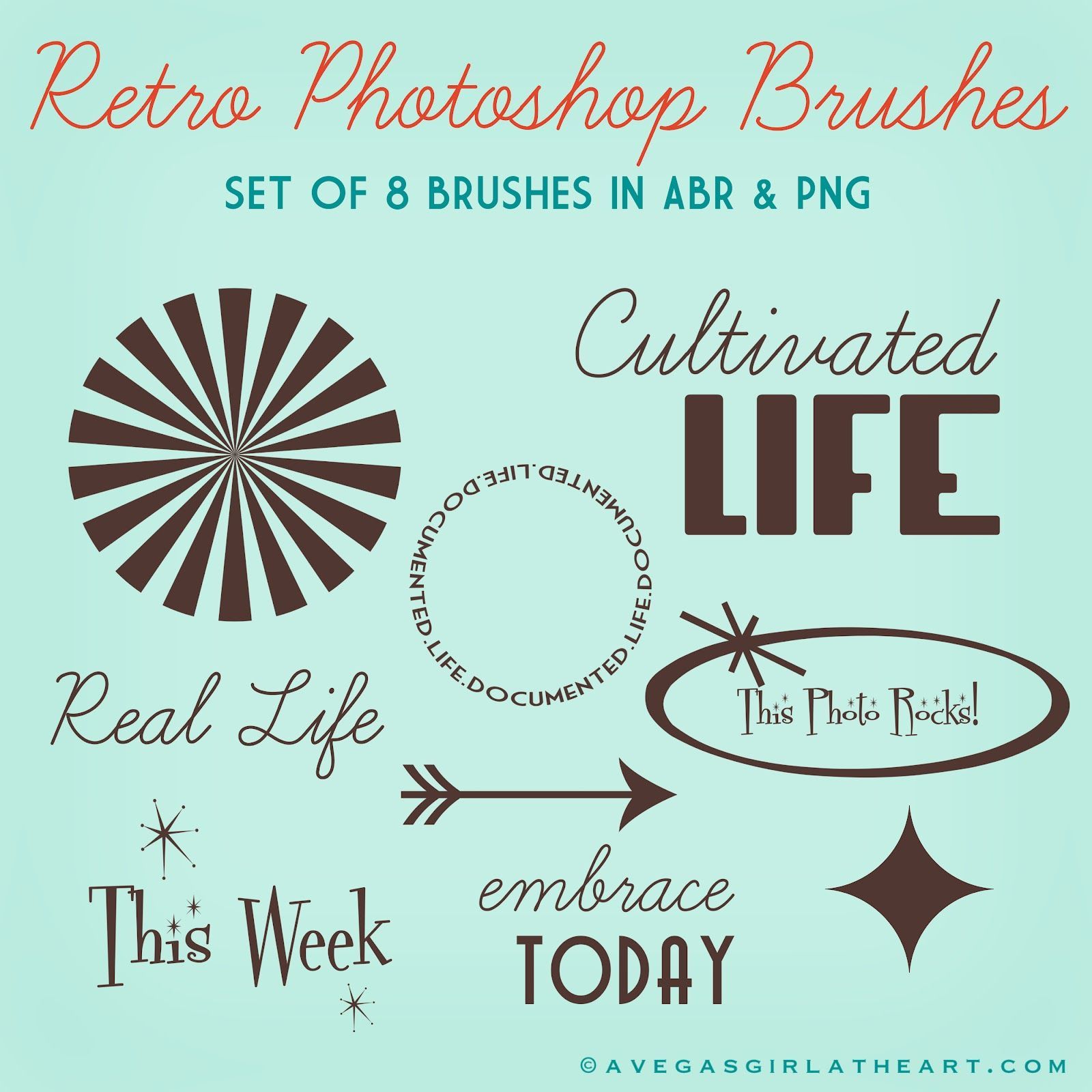 Free Photoshop Brushes – A Vegas Girl at Heart #projectlife