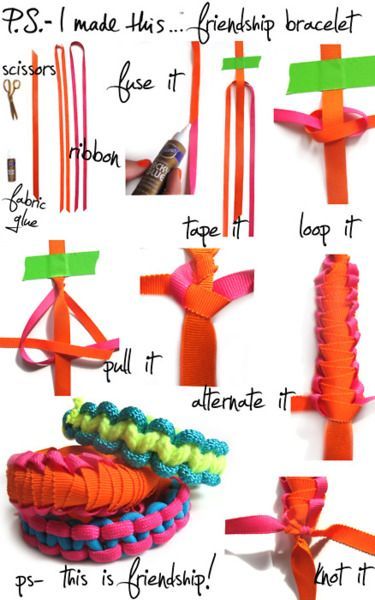 Good idea for the 2 boys I babysit, they love string/ribbon crafts so I can get