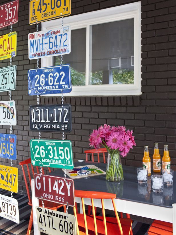 How to Make a License Plate Room Divider