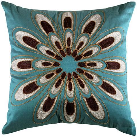 I adore these pillows. Going to do this teal/aqua and brown combo in the living