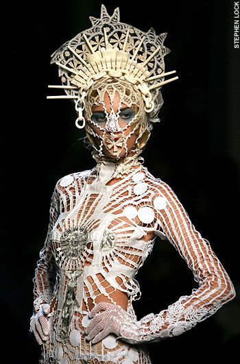 Jean Paul Gaultier, I can see why Lady GAGA uses his creations as wearable art.