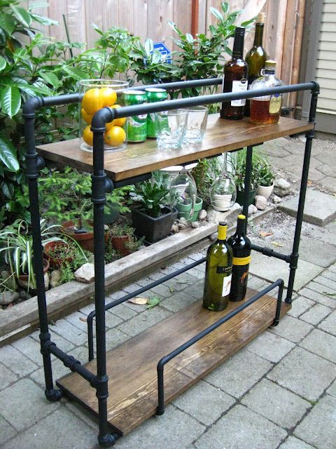 Life: Designed: DIY Pipe Bar Cart