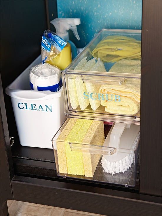 Mad about Organizing: UNDER THE SINK STORAGE SOLUTIONS