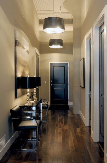 No need to stick with the standard white when it comes to your interior doors. B