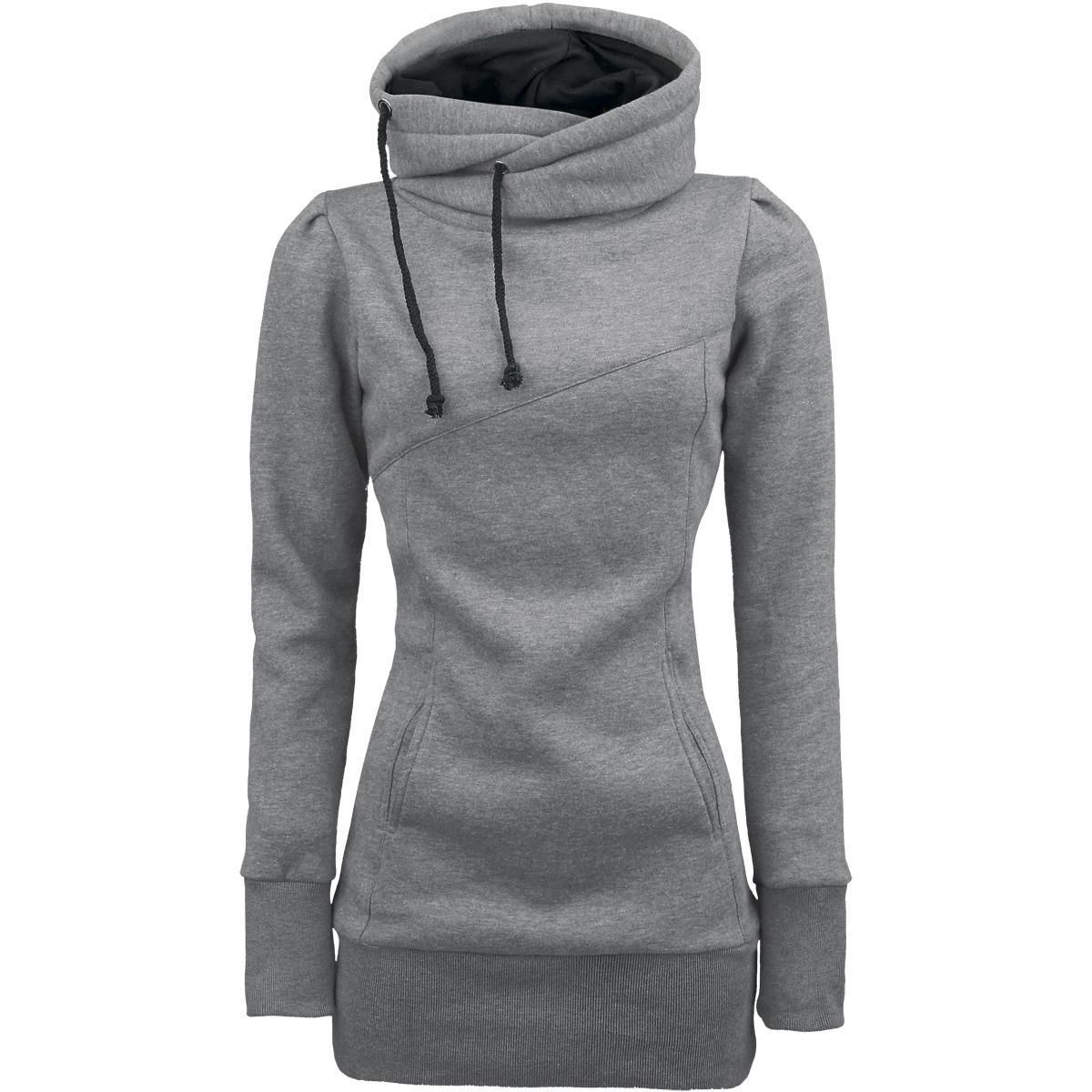 The ultimate hoodie:long length, long sleeves, and covers the neck! So cute :)