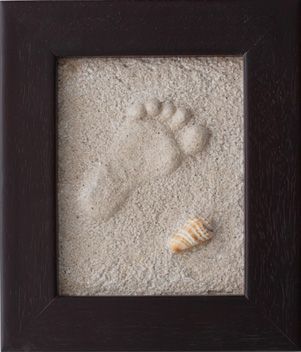 how to make foot prints in the sand and keep it