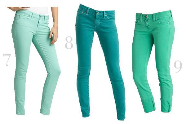 mint teal/ turquoise and aqua skinny jeans love♥