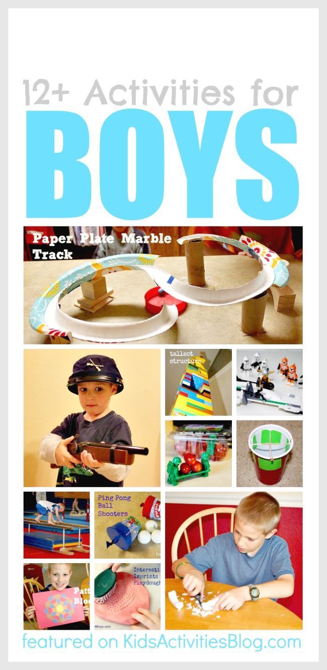 12 Activities for Boys!  These are such fun.