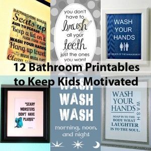 Adorable: Printable Bathroom Decor for Kids