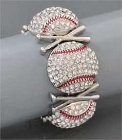 BRA6356CLR – Baseball Stretch Bracelet