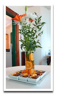 Citrus and Floral Centerpiece