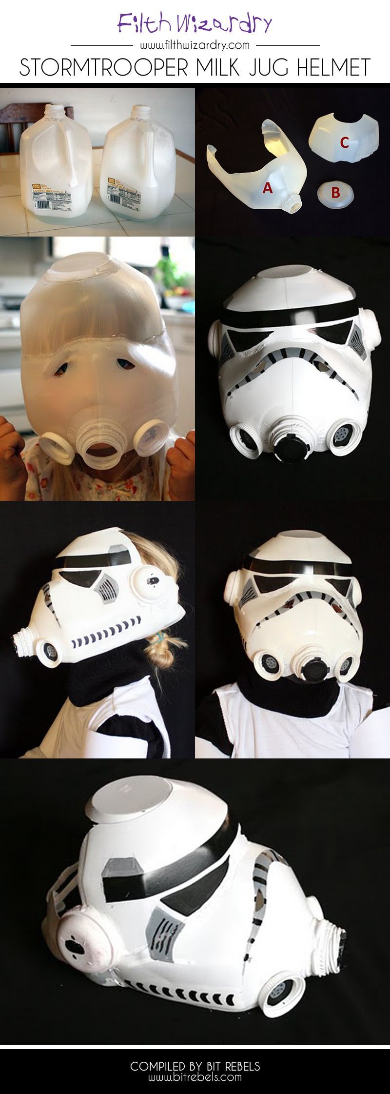 DIY Craft Stormtrooper helmet