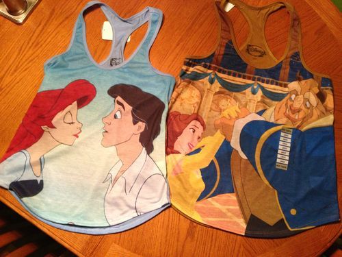 Disney tanks?! I would totally rock the Belle tank ♥