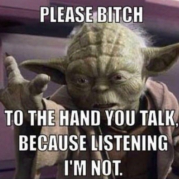 From instagram (Pinned via #tagboard) true to form yoda you are