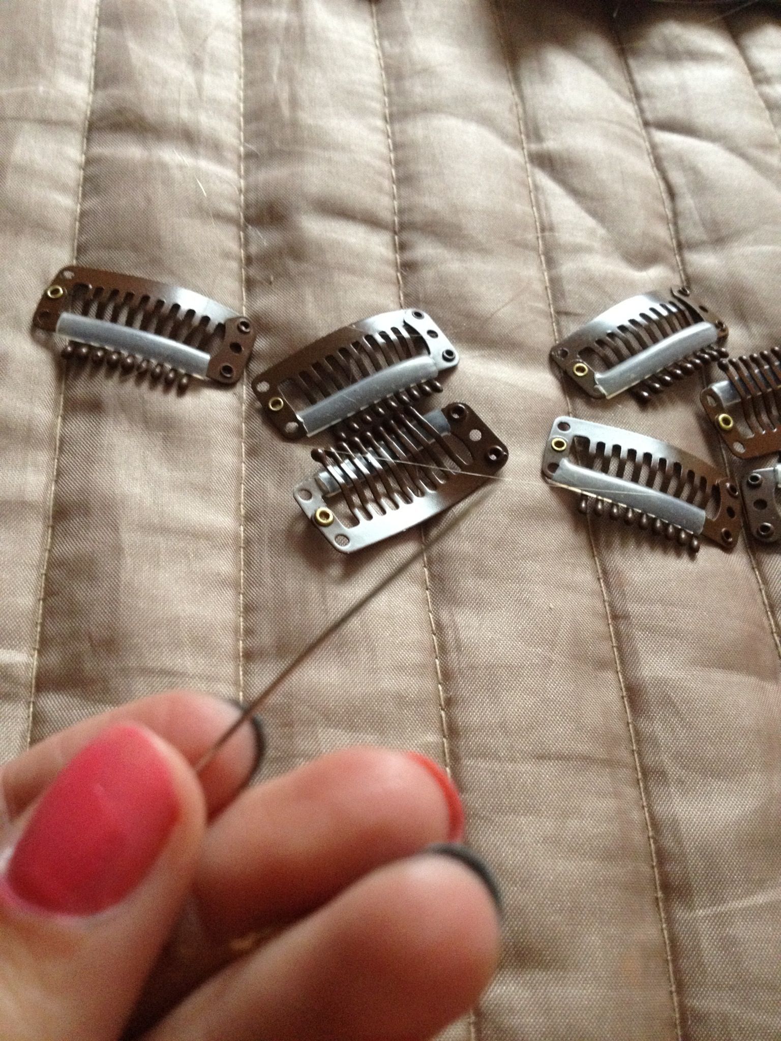 How to Sew on Hair Extension Clips