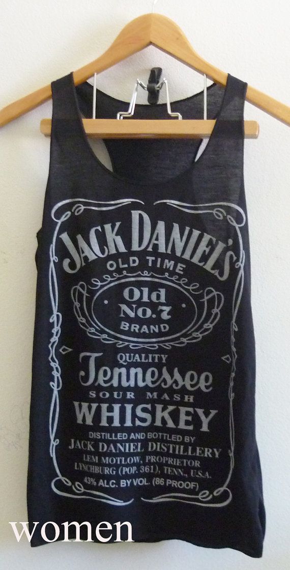 Jack Daniels whiskey sign Black Tank top size S/M by joArtwork, $12.50 – got to