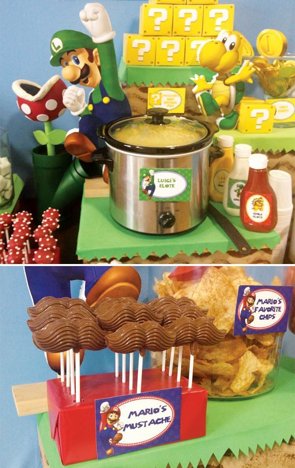 Love this party! Clever Super Mario Brothers Party Ideas