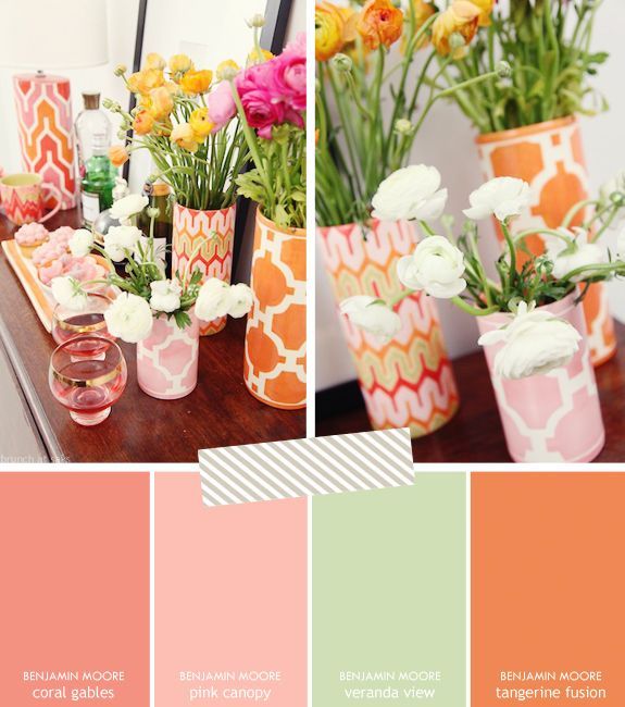 Paint Palette Inspiration: Coral, Pink, Mint, & Tangerine | Brunch at Saks/
