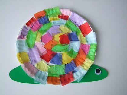 Preschool Crafts for Kids*: Paper Plate Snail Craft