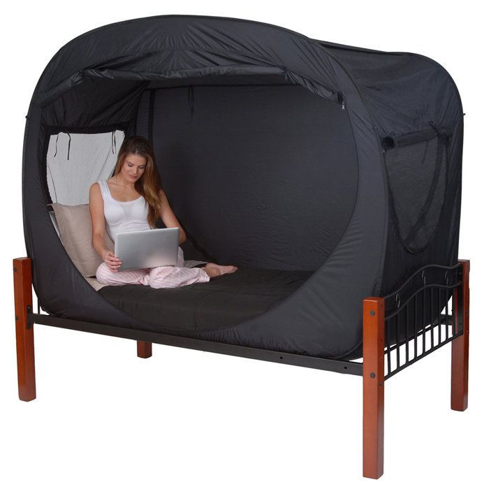 The innovative tent that fits around a bed and provides privacy in a shared room