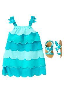 Wavy Ocean baby girl outfit