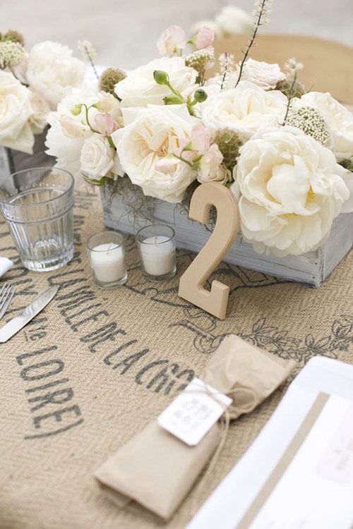 burlap wedding.