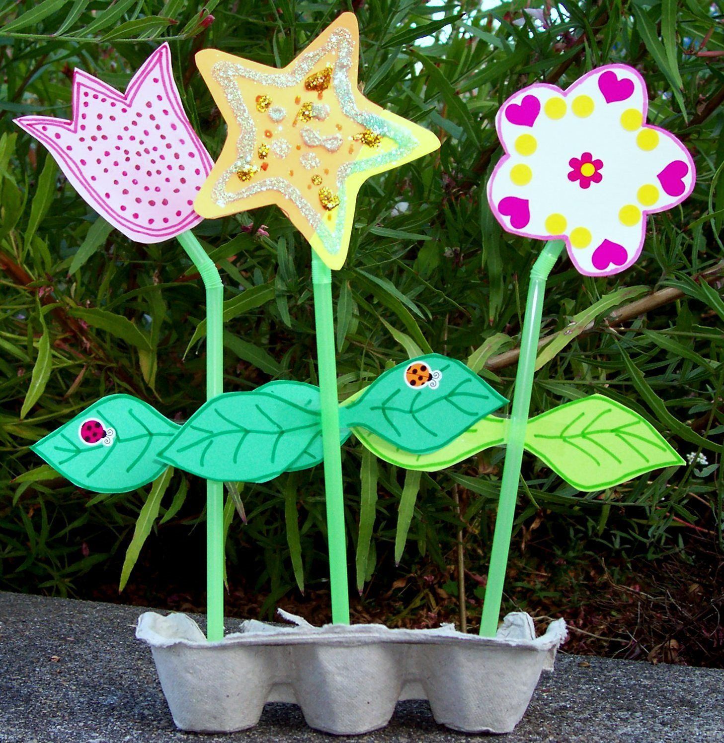 craft flower egg carton preschool craft