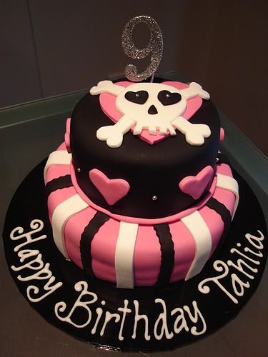 rock n roller girl…i have this cricut cartridge!!!  fondant birthday cakes for