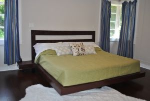 $26 DIY King Size floating platform bed frame!!! NEED TO DO THIS!