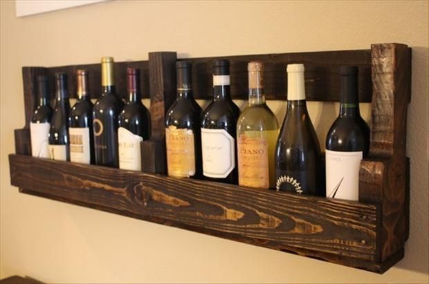 35 Amazing Uses For Old Pallets..love the idea of using this to store bottles. W