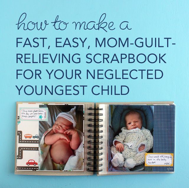 A Fast, Easy, Mom-Guilt-Relieving Scrapbook for My Neglected Youngest Child