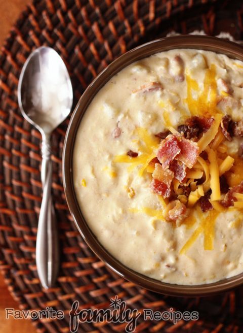 Bacon n’ Corn Chowder…really good but I'd add an extra can of cream