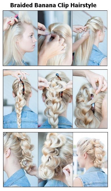 Braided Banana Clip Hairstyle | hairstyles tutorial @Andrea McDonald I can see y