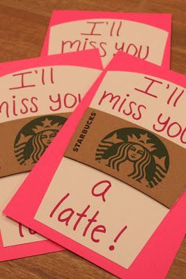 End of Year Teacher Gifts — Coffee Shop Gift Cards