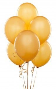 GOLDEN balloons for a GOLDEN birthday boy!