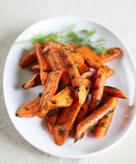 Grilled Carrots with Lemon and Dill