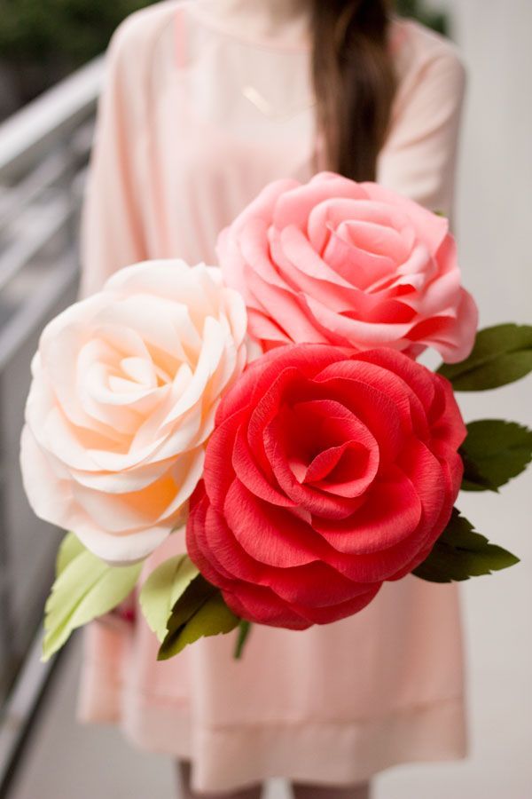 How To Make Giant Crepe Paper Roses