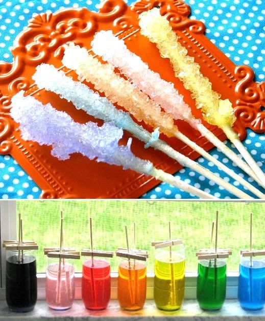 Make your own rock candy – good science fair project!