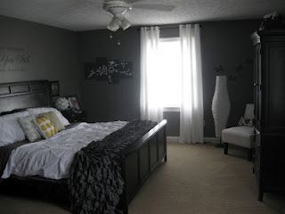 Master bedroom makeover, thanks to Pinterest.