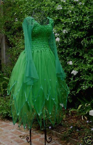 New Adult  IRISH GREEN  Fairy  Dress ~ Holiday Christmas Costume ~  Size 12-14