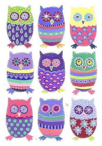 Owls by harryillustration, via Flickr