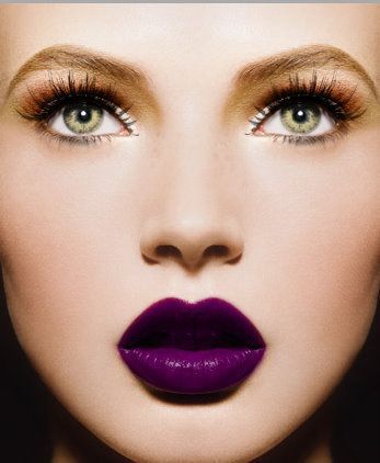 PHILIPPE SALOMON #purple #lips #makeup #beauty