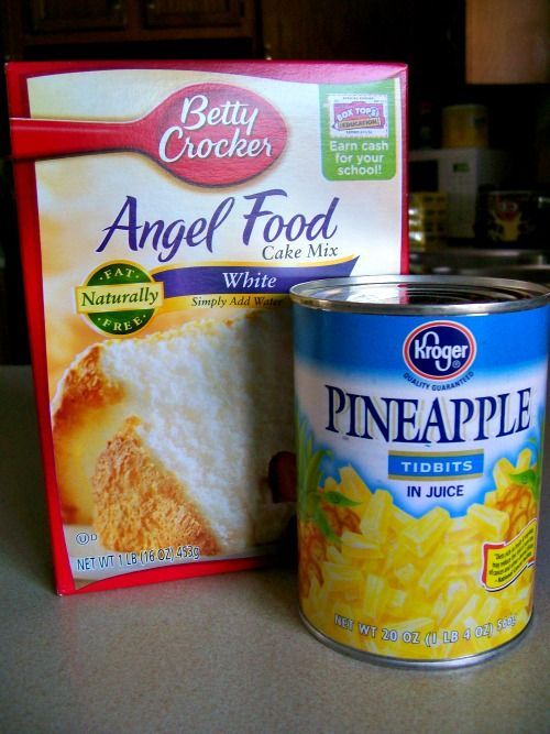 Pineapple Angel Food Cake   Prep time:  5 mins Cook time:  30 mins Total time: