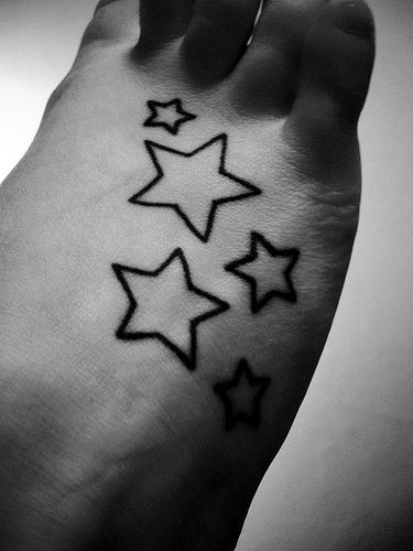 Star Tattoo. Love this! Want something like this on my foot!