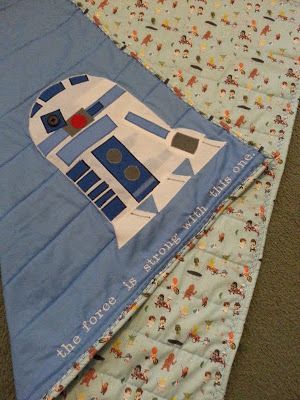 Star Wars Baby Quilt. I expect to see this in one of my baby shower gift!