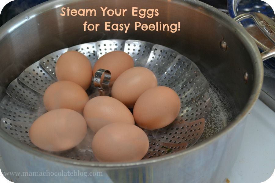 Steam Eggs instead of boiling